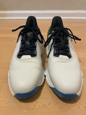 FootJoy Ortholite x25 Golf Shoes White with Blue/Green
